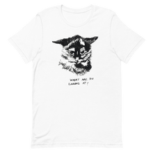 Load image into Gallery viewer, What Are You Looking At? - Zoë Collection - White T [Unisex]

